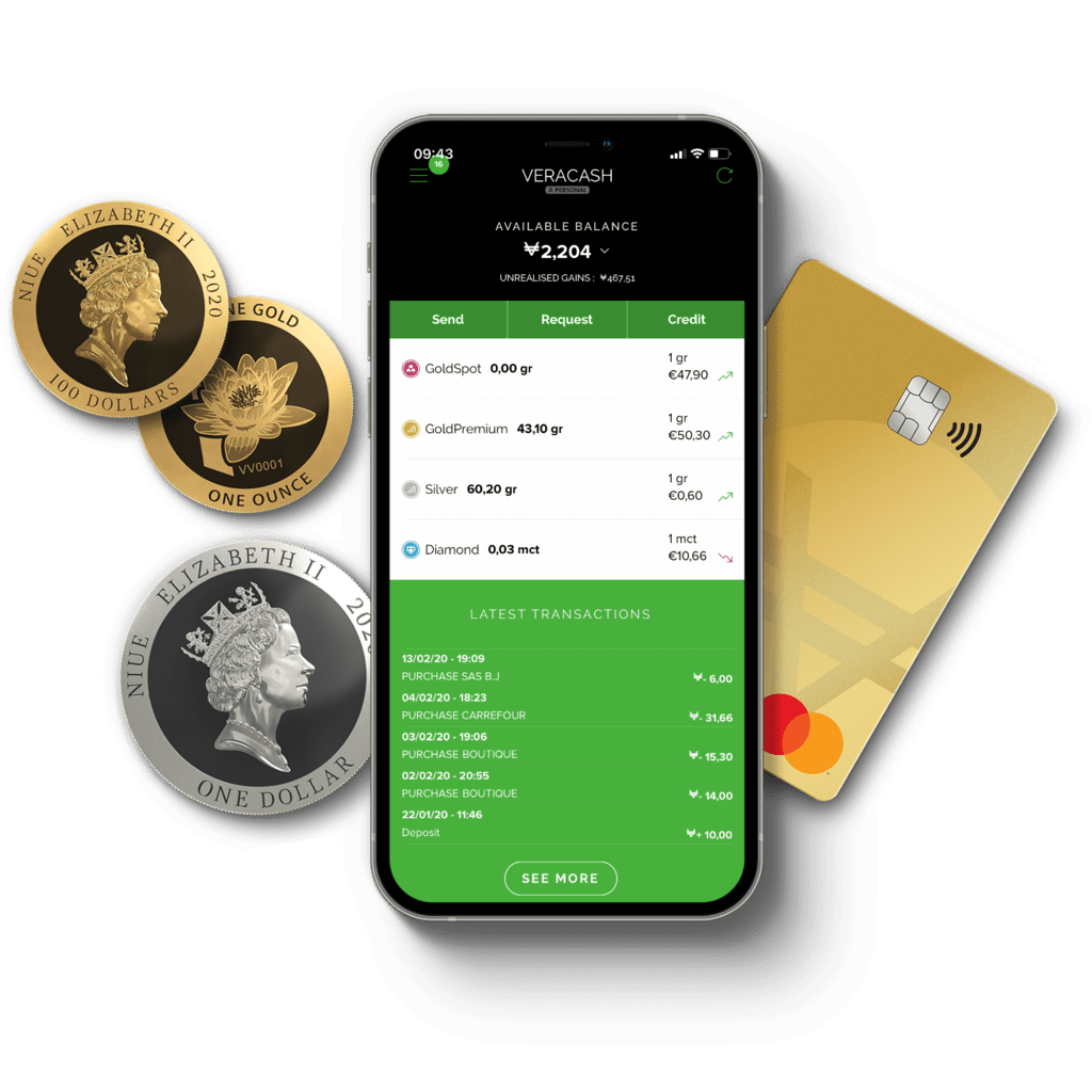 VeraCash - The online account backed by precious metals