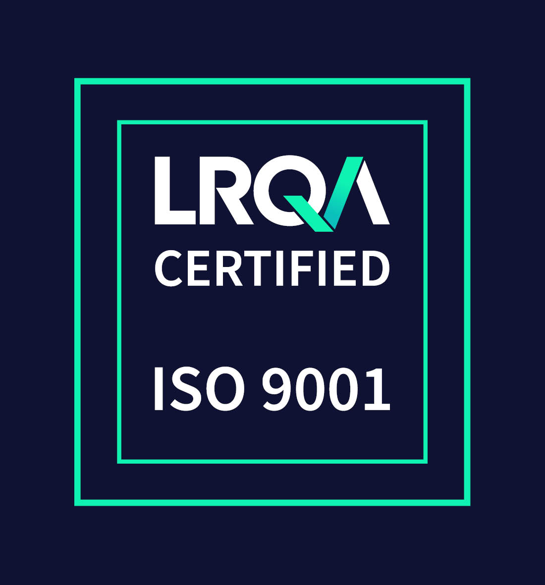 Logo ISO 9001 délivré par LRQA