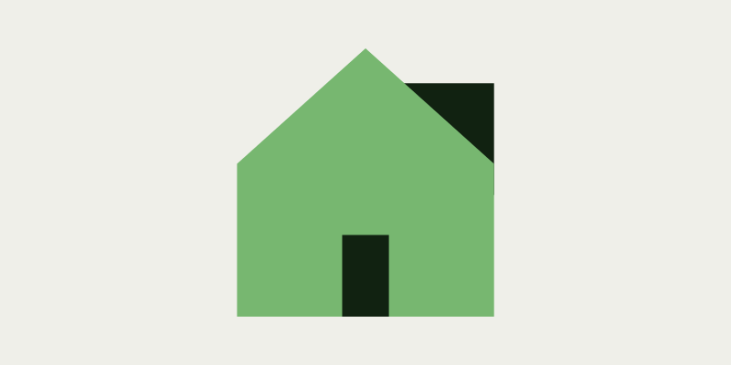 Illustration d'un pictogramme d'une maison pour le blog