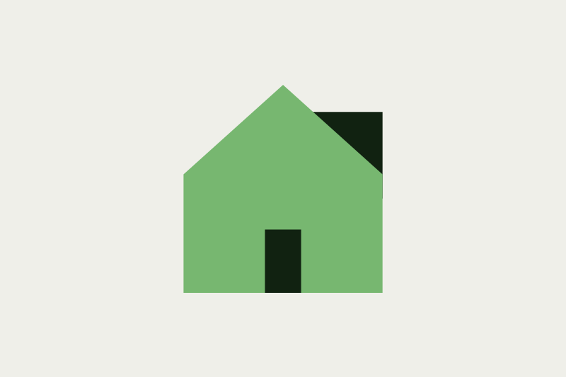 Illustration d'un pictogramme d'une maison pour le blog