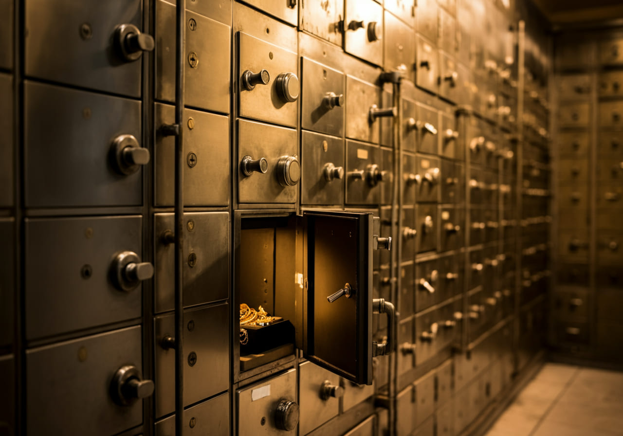 Visual of a bank vault